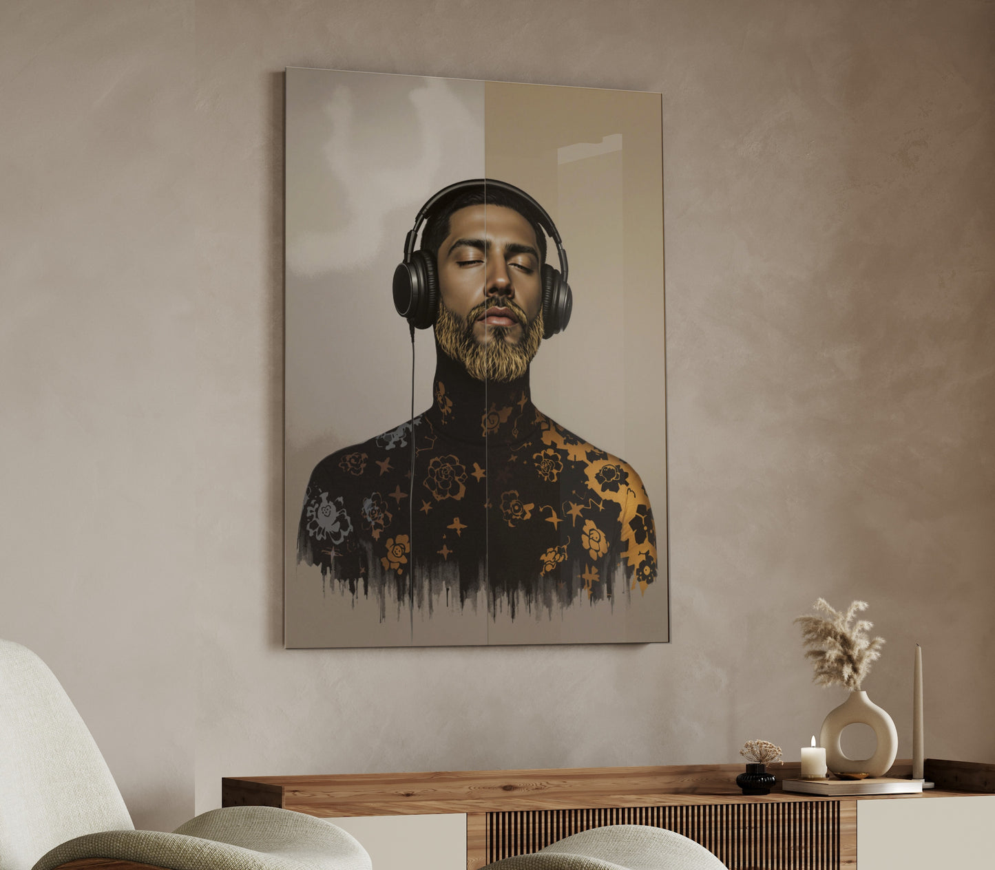 Guy with Black Headphones