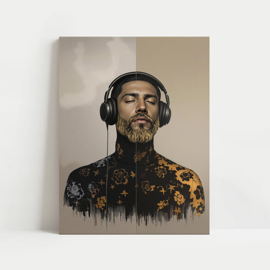 Guy with Black Headphones