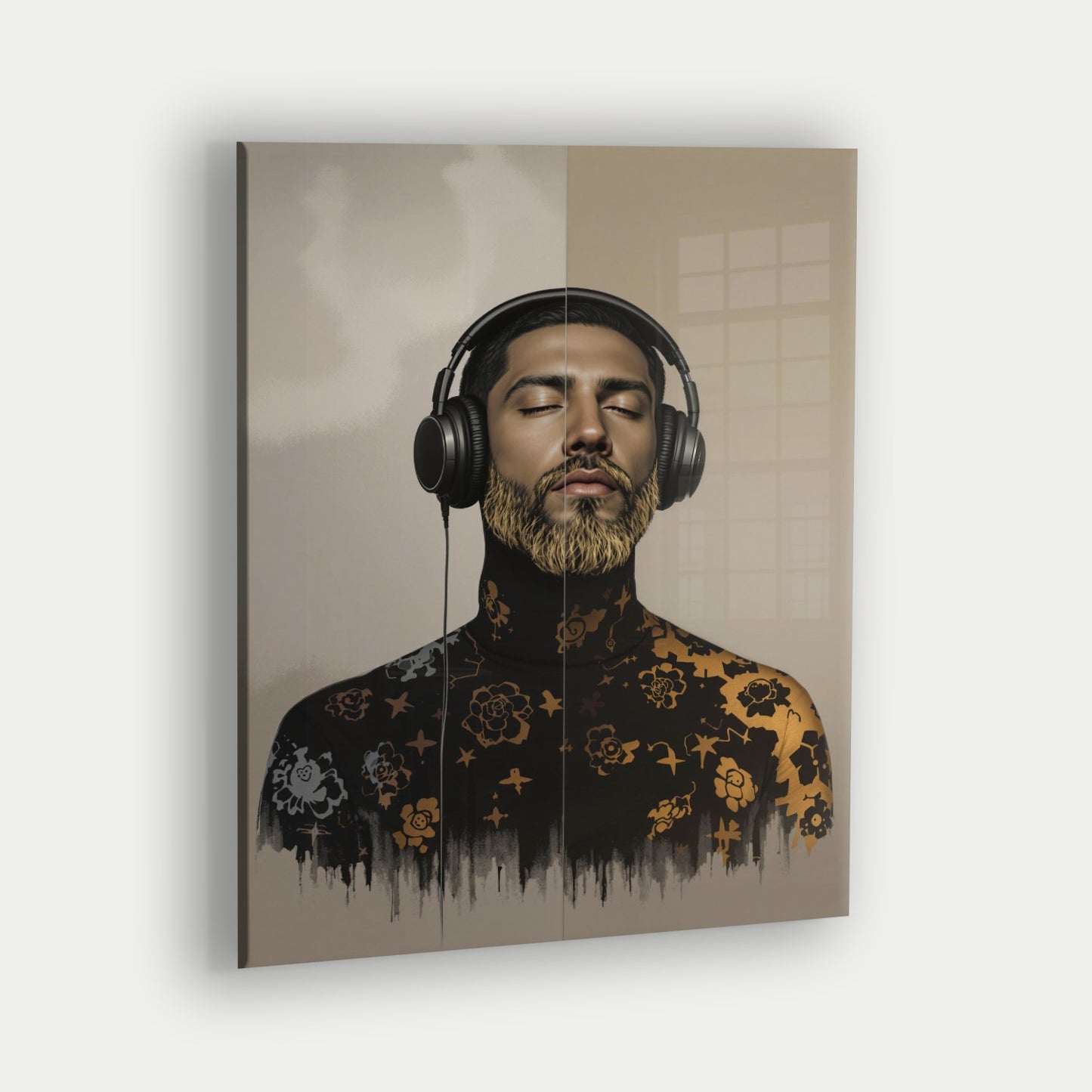 Guy with Black Headphones