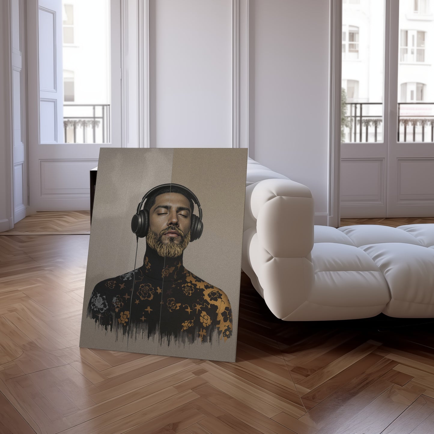 Guy with Black Headphones